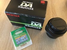 Photo SMC Pentax DA 18-55 F3.5-5.8 + Sun cap + lentille UV hoya + box - superbe