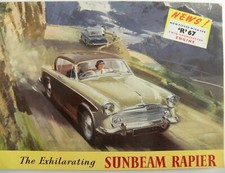 Brochure anglaise SUNBEAM RAPIER en anglais de 1967