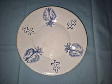 ASSIETTE A DESSERT KG LUNÉVILLE CROIX DE LORRAINE - DIAMÈTRE 18,3 CM