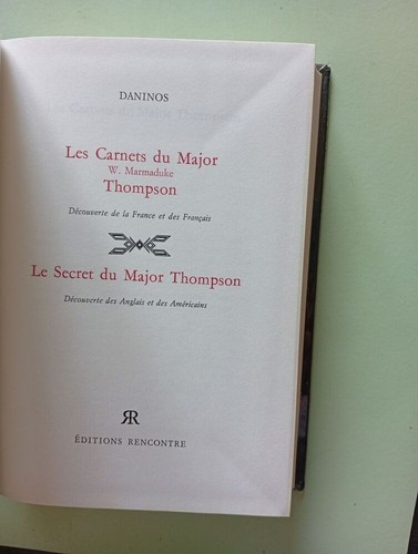 Les carnets major thompson - du,