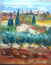 LES DENTELLES DE MONTMIRAIL ART TABLEAU PEINTURE PARIS SIGNE JUMEAUX JEAN PIERRE