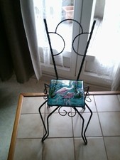 SELLETTE FORME DE SIEGE EN FER