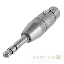 Neutrik Adaptateur Audio 6,3mm Prise Jack Sur XLR Femelle 3-pol NA3FP