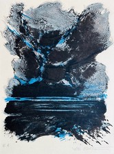 Maurice-Elie SARTHOU - "Le Bateau Ivre" - Lithographie originale signée - XVI