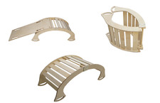 Arc d'escalade pour enfants avec toboggan Montesorri jouet en bois balançoire...