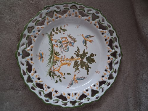 Assiette ajourée moustiers - assiette,