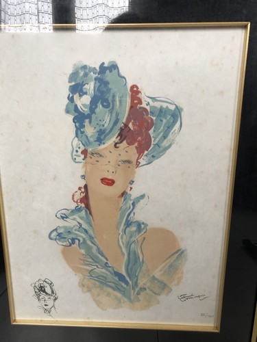 Domergue lithographie papier - domergue,