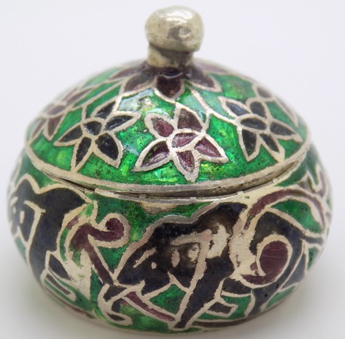 Boite pilules ronde argent - a,