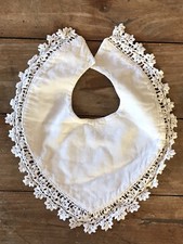 Bavoir bébé ancien - bavoir, en