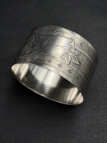 Rond serviette argent - rond,