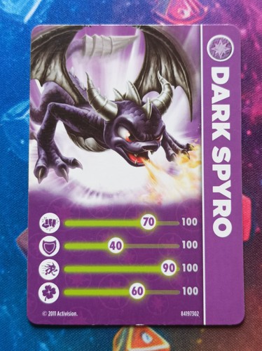 Carte dark spyro - spyro, skylanders