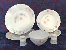 ARCOPAL * FLEURS BLEUES ROSES