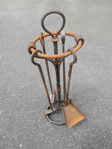 Serviteur fer forgé haut - forgé,
