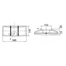 Feu universel arriere gauche pour Remorques Poids lourds PL - Vignal - 688621