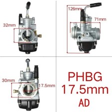Carburateur Phbg 17.5Mm Starter Câble Moto Scooter 50Cc 70Cc 90Cc Racing