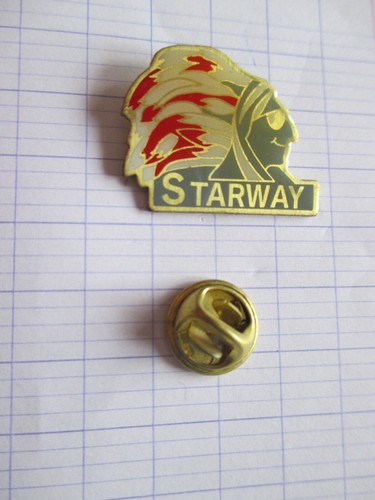 Pin tête d indien - pin's, starway