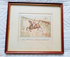 Gravure cheval anglaise XIX n1