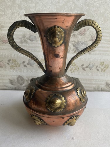 Ancien vase cuivre beau - vase,