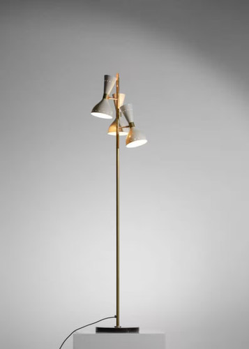 Lampadaire moderne laiton - lampadaire, en