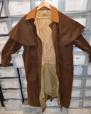 Manteau cache-poussière en coton huilé pour cavalier homme ou femme taille L