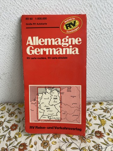 Ancienne carte routière - ancienne, rv