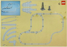 Lego® train rails 9V chemin de fer voie ferrée monorail SET aiguillage 2C