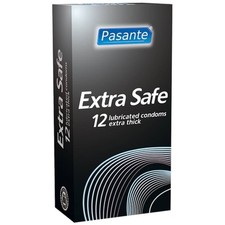 Pasante Extra Safe Préservatifs extra épais, 12 pieces
