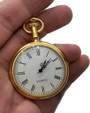 Montre de poche avec chiffres romains - médaille fantaisie au design classique