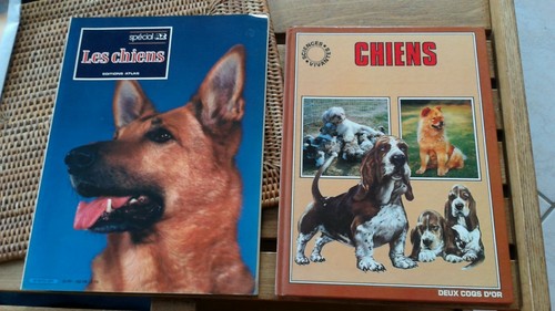 Lot livres anciens chiens - 2, anciens"
