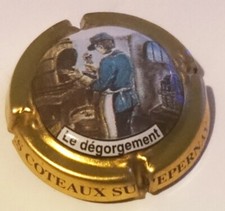Capsule de champagne Coteaux Sud d'Epernay N°9 (Le dégorgement)