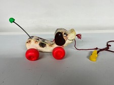 Chien en bois Little Snoopy Fisher Price Réf. 693 Jouet années 60-70 (Vintage)