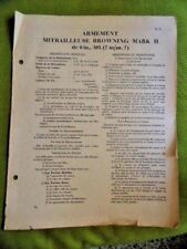 FAFL ARMEE DE LIBERATION ARMEE AIR COURS MITRAILLEUSE BROWNING MKII G.3 1944 