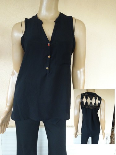 Haut blouse tunique dentelle - haut,