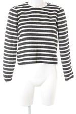 ZARA WOMAN Pull ras du cou Dames Pull T EU 36 blanc-noir style décontracté