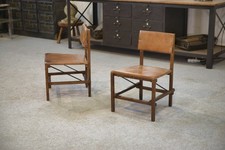 Paire de chaises en chêne et