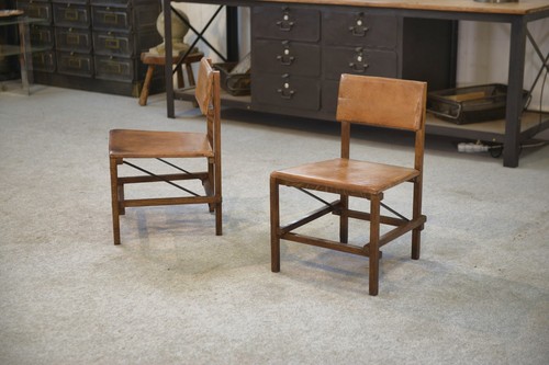 Paire chaises chêne et - de,