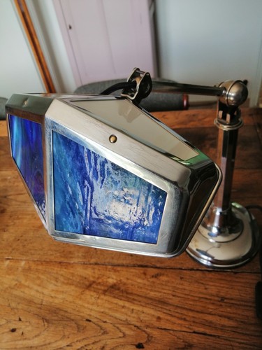 Lampe pirouett chrome verre - chrome,