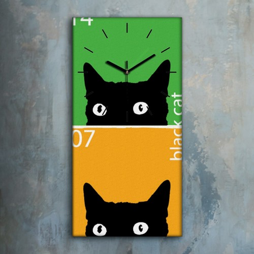 Horloge décorative sur toile