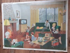 Ancienne  affiche scolaire Ed