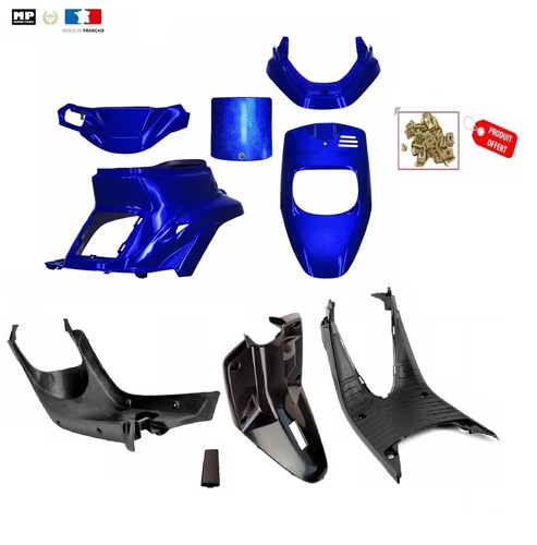 Kit carénages bleu métal - carénages,