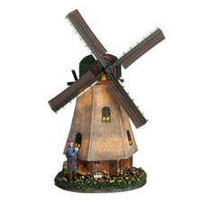 Luville Village de Noël miniature Moulin - L20 x l14 x H28 cm