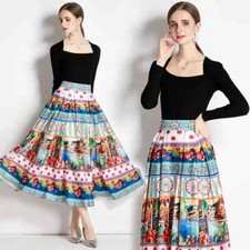 Ensemble Tailleur Noir Coloré