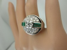 Bague Dôme En Émeraude
