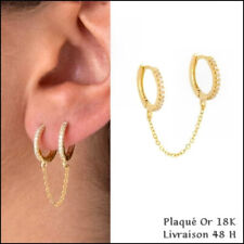 Boucles d'Oreille Plaqué Or