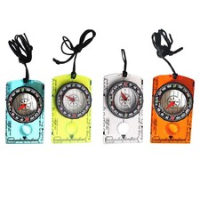 Compact pour boussole avec échelle règle et lunette tournante pour orientation