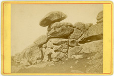 France, Bretagne, La Roche-aux-Fées, ca.1880, vintage albumen print vintage albu