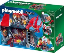 Playmobil Dragons Coffret - Chevaliers et dragon transportable 5420