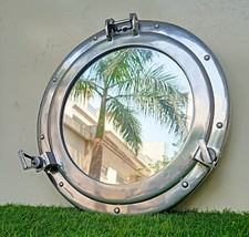 Miroir rond nautique pour mur ancien miroir hublot poli mural 17"