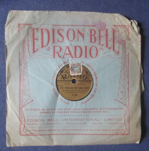 Disque tours edison - edison, alfred