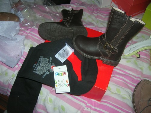 Lot bottes cuir neuves p - lot, 24